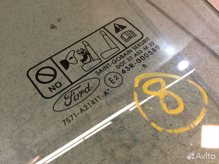 Стекло двери передней левой Форд Мондео 4