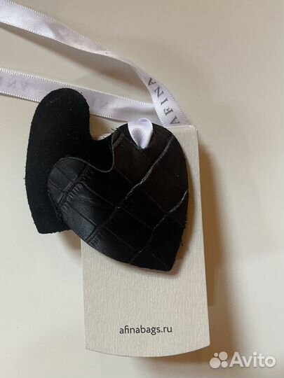 Сумка натуральная кожа черная