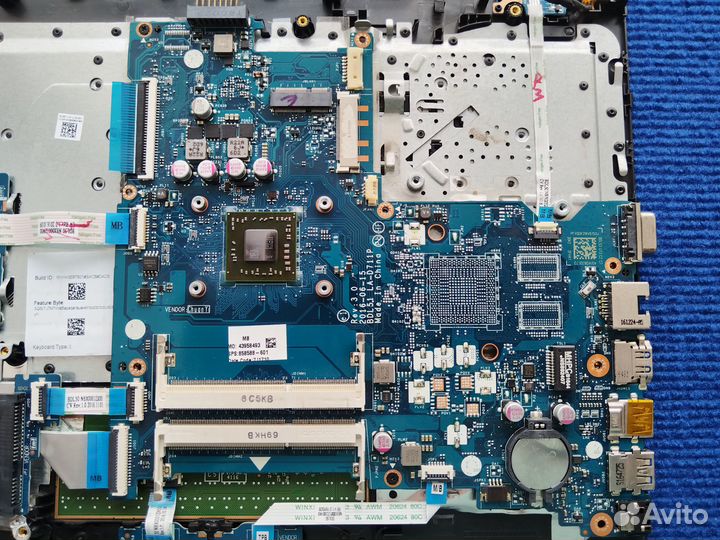 Мат плата hp 15-ba 255 g5 la-d711p amd a6-7310 б/у