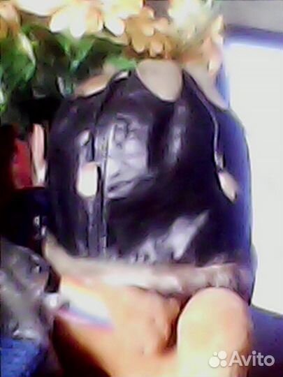 Шапка кожаная