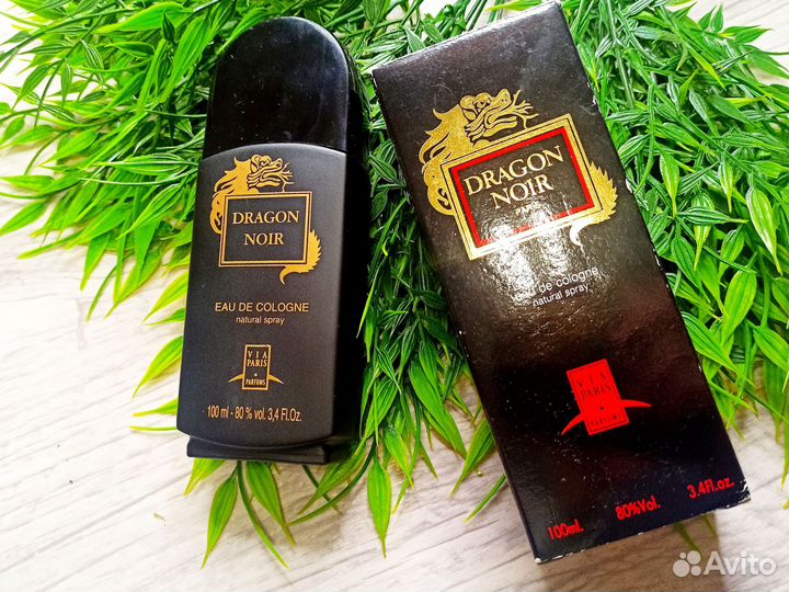 Одеколон Dragon Noir Paris винтаж из 90-х