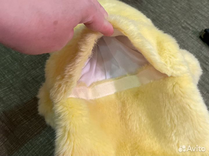 Меховая уточка, сумочка для пижамы