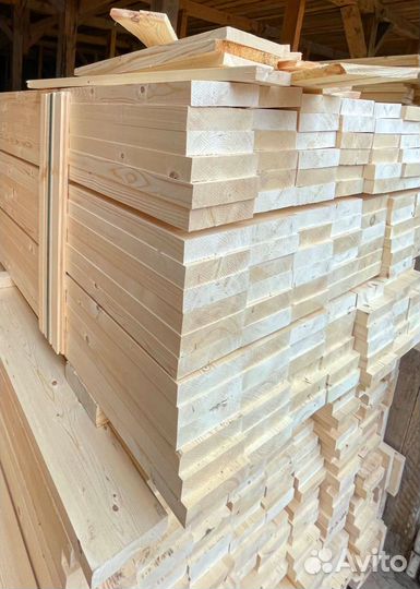 Обрезная доска лиственница 25х100х6000мм