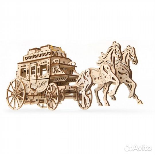 3D конструктор Ugears - Почтовый дилижанс