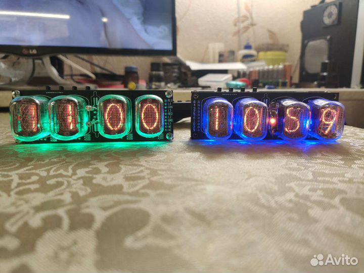Часы nixie clock на ин-12