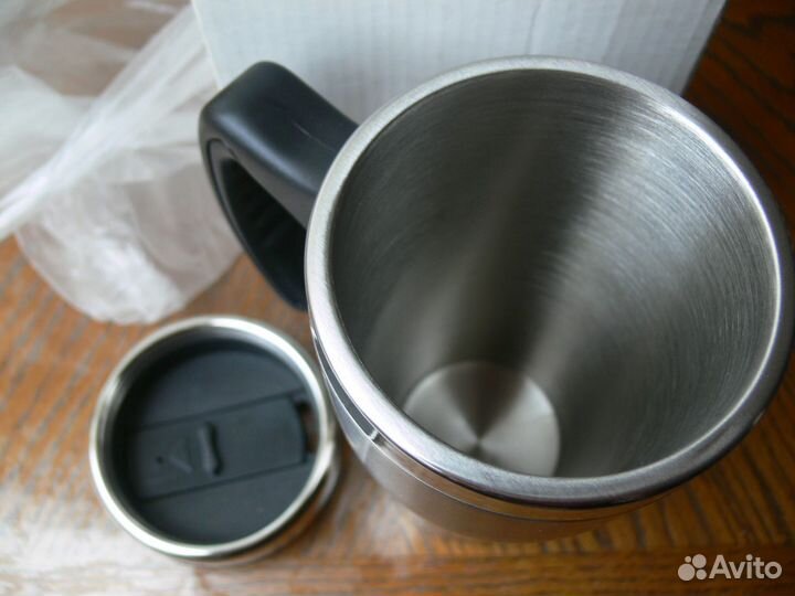 Кружка термос стальная с клапаном