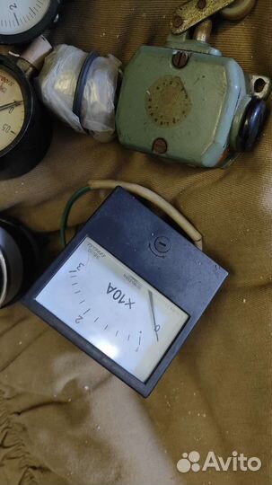 Датчики СССР, манометр шинный, часы ваз