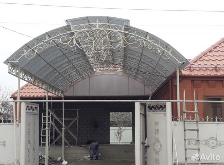 Навесы козырьки перила