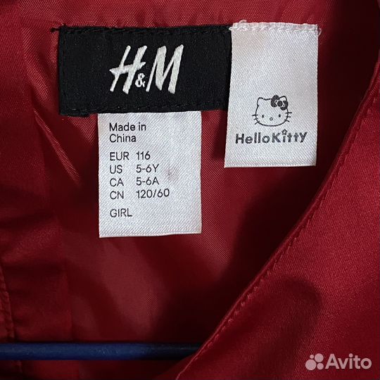 Нарядное платье H&M Hello Kitty 116