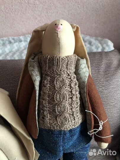 Игрушки заяц ручная работа