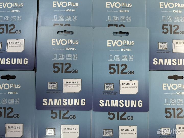 Карта памяти micro sd 512 gb Samsung EVO plus 2024