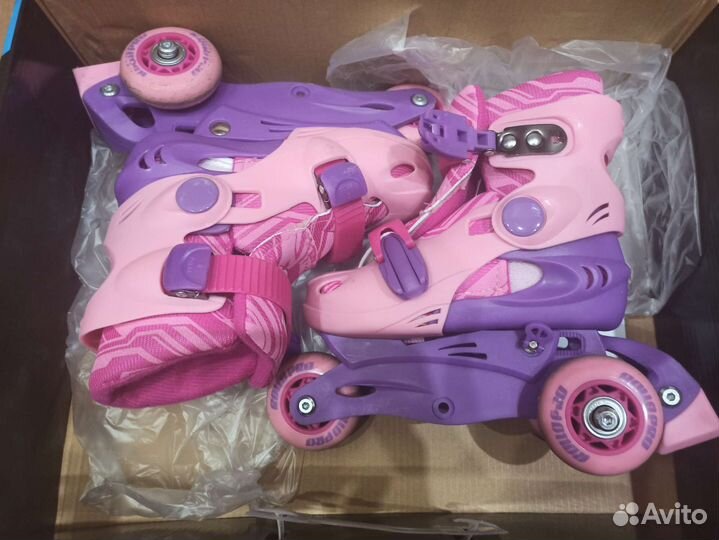 Роликовые коньки детские раздвижные