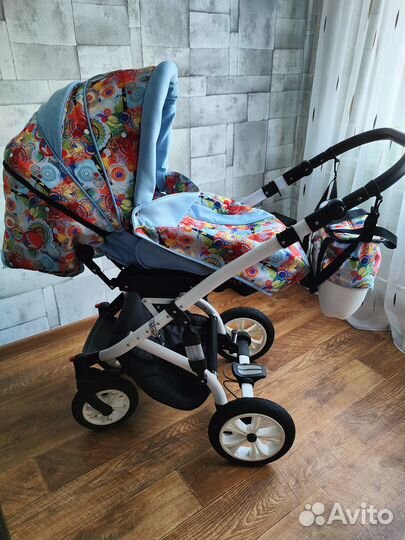 Коляска 3 в 1 Gusio Carrera (полный комплект)