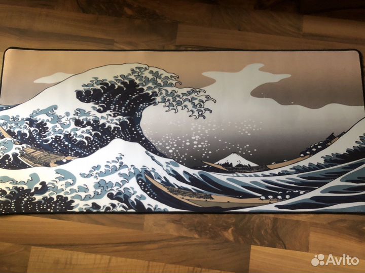 Большой коврик для мыши большая волна в канагаве