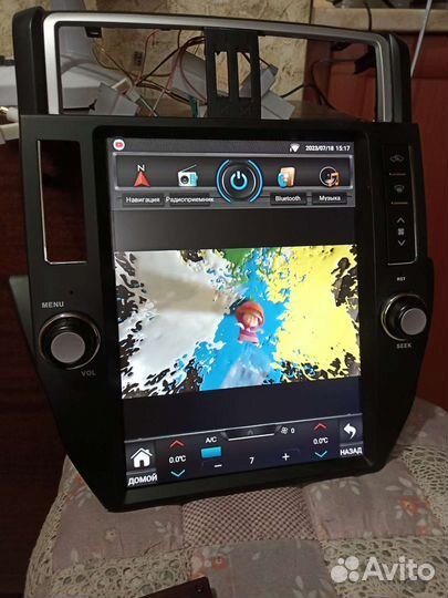 Магнитола тесла на land cruiser prado 150