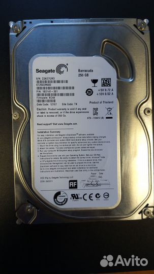 Жесткий диск HDD SATA 250Gb Seagate ST250DM000