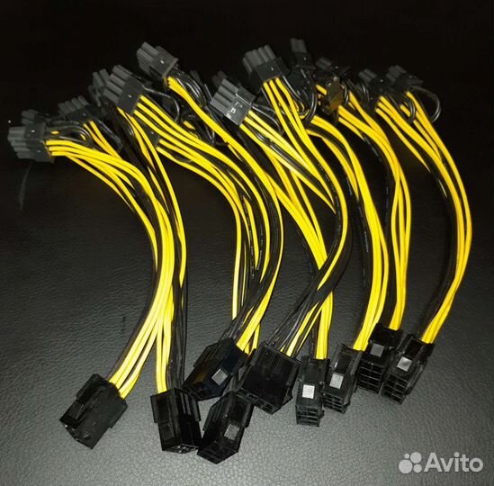 Переходник питания CPU 8pin на 6+2 pin