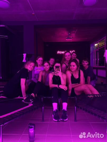 Джампинг - Фитнес на мини батуте, Слайдинг