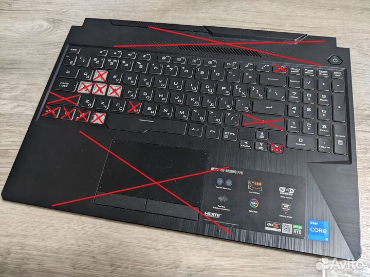 Кнопки Asus Rog / Tuf Gaming