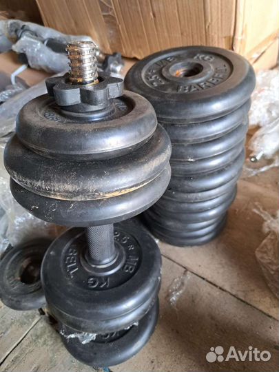 Гантели бу 2 шт по 15 кг