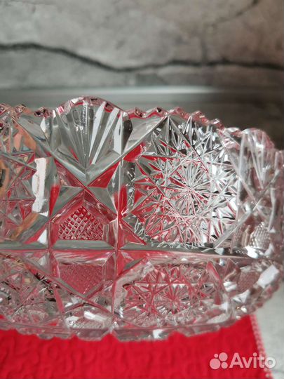 Ваза для фруктов хрусталь СССР