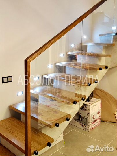 Стеклянные перила для лестниц на заказ