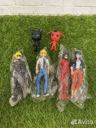 Нобор фигурок Леди Баг, Супер Кот, Маринет, Эдриан