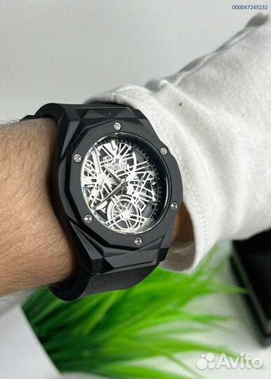 Наручные часы Hublot WHB3 чёрные (Арт.18711)