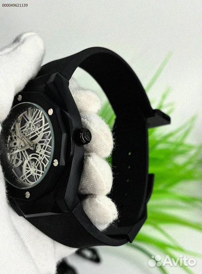 Наручные часы Hublot WHB3 чёрные (Арт.66323)