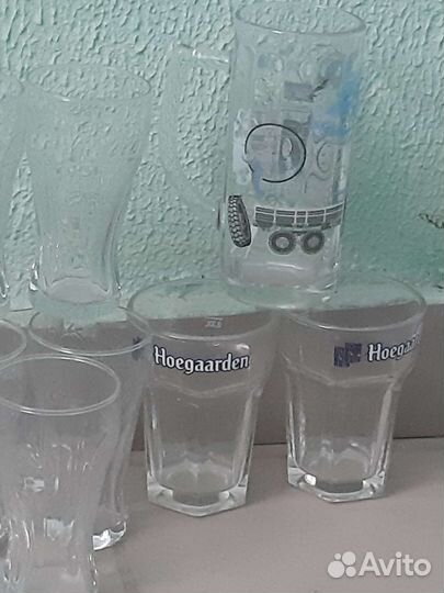 Кружки и бокалы для пива, шоты и стаканы для виски