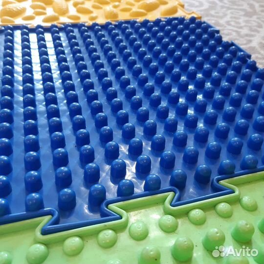 Развивающий (7шт пазлов) массажный коврик-пазл