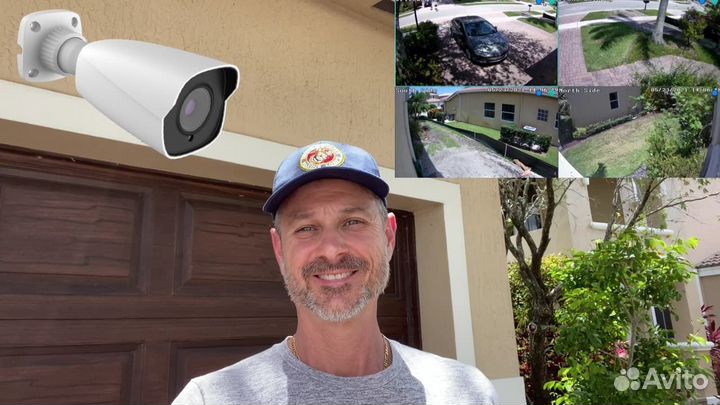 Камера видеонаблюдения с установкой