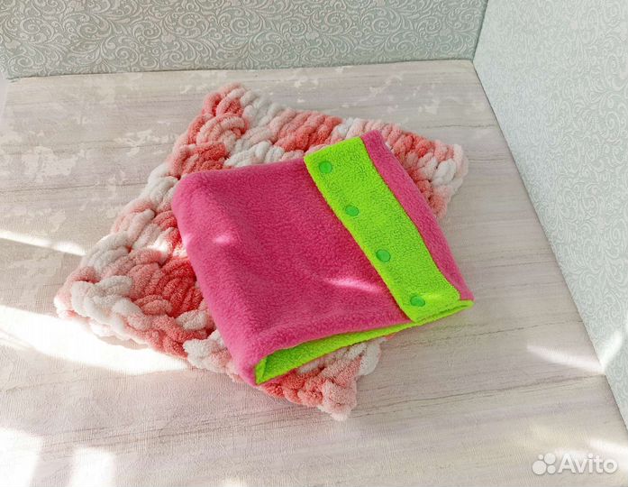 Шарф снуд из флиса, снуд шарф плюшевый для девочки