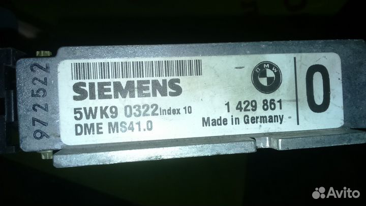 1429861 Блок управления двигателем BMW бмв