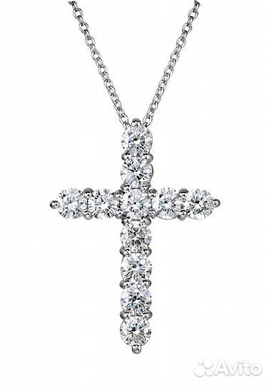 Крест GIA в стиле graff Cross Pendant Large Model