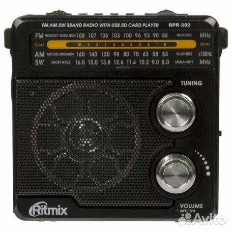 Радиоприемник Ritmix RPR-202 Black
