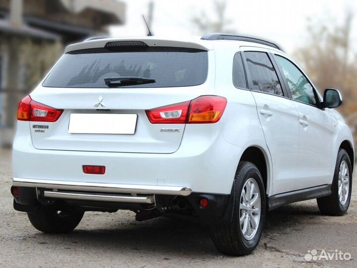 Защита заднего бампера D60+53 Mitsubishi ASX 12-16