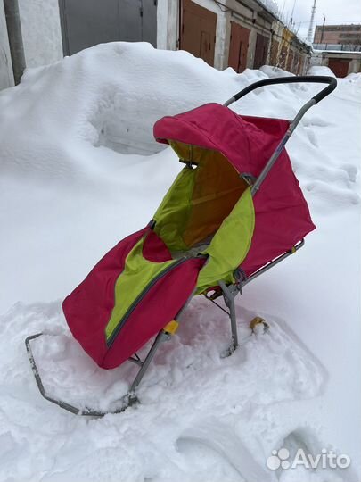 Детские санки с колесами
