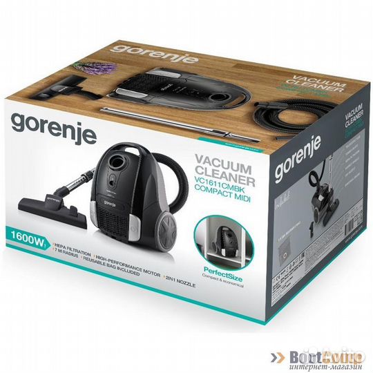 Пылесос gorenje VC1611cmbk