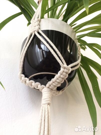 Подвес для цветов макраме