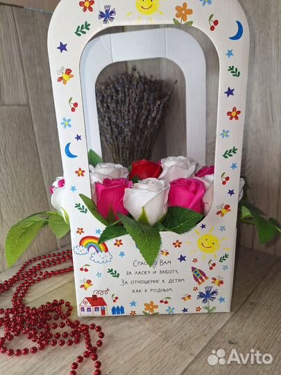 Подарочный букет из мыльных роз воспитателю,учител