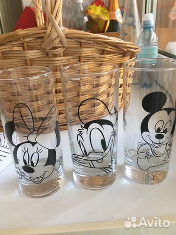 Детские стаканы 2 шт. с рисунком