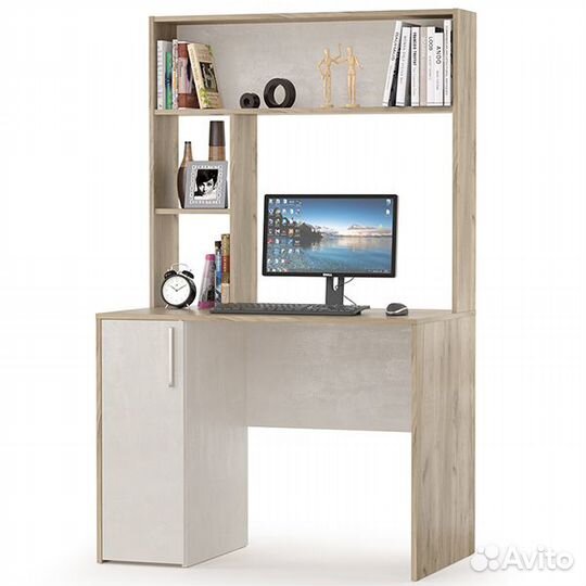 Стол компьютерный Комфорт 12.72 цвет дуб крафт сер