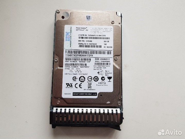 Жесткий диск IBM 300GB 15K 2.5 SAS HDD