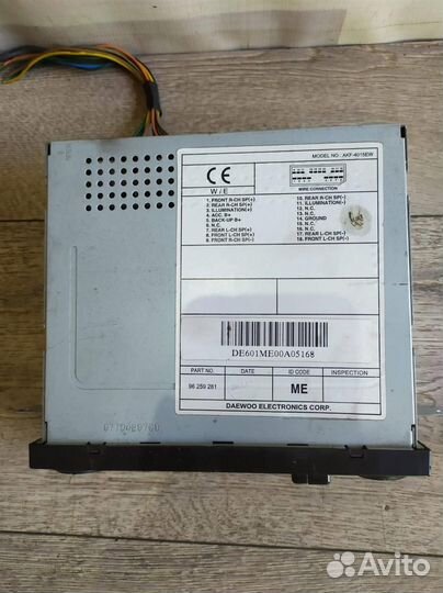 Магнитола Daewoo Matiz 2001