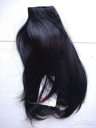 Шиньон,хвост накладной,парик черный, Новый