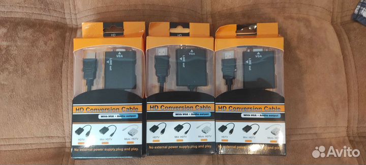 Переходник hdmi (В) - VGA / кабели vga + audio