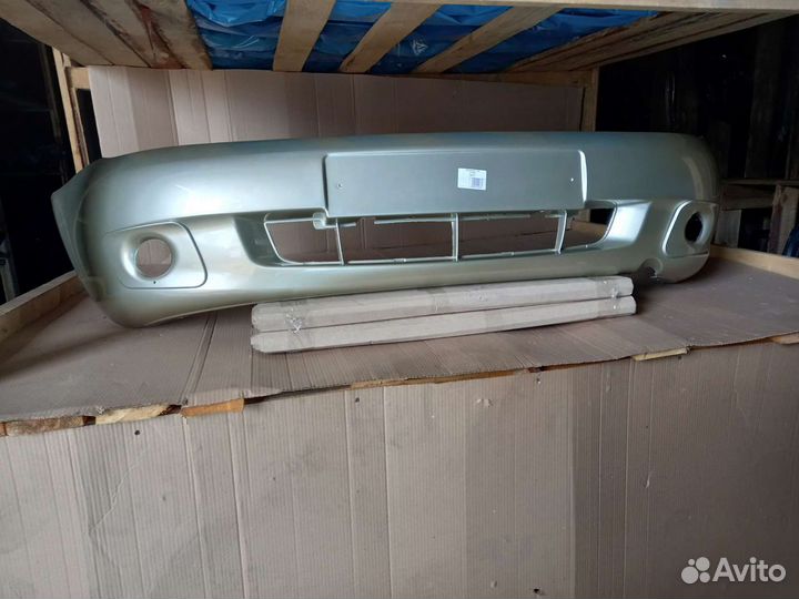 Бампер передний LADA Kalina.Цвет Дыня.Новый