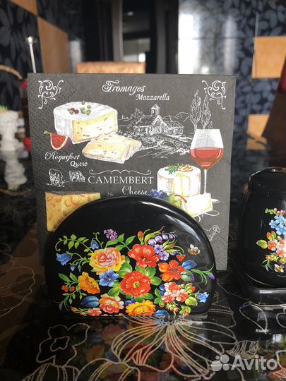 Салфетница + солонка и перечница