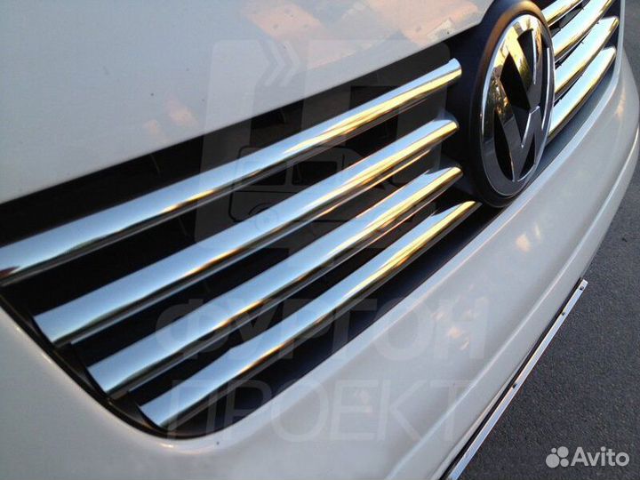 Хром накладки Volkswagen T5 на решетку радиатора